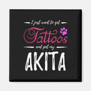 Imán Idea de regalo para la madre del perro de Akita Lo