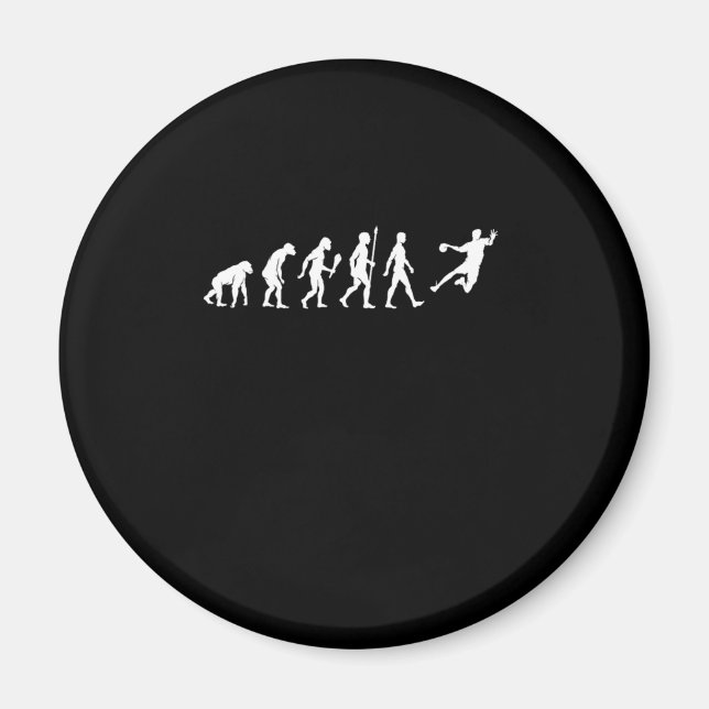 Imán Idea divertida del jugador de balonmano Evolución  (Frente)