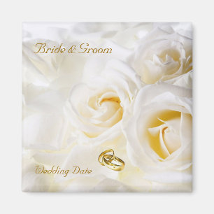 Imán ideal de oro del favor de la boda