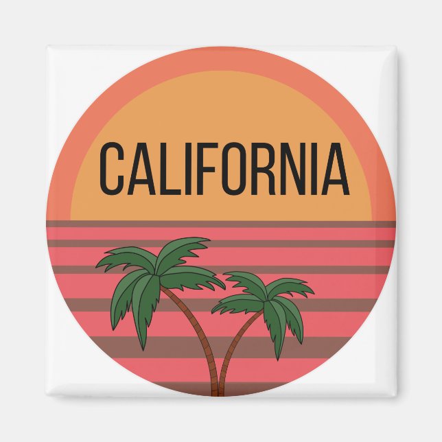 Imán Ideas de diseño personalizado de California Patrón (Frente)