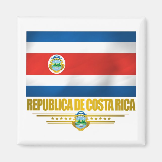 Imán Ideas de regalo "Orgullo Costa Rica" (Frente)