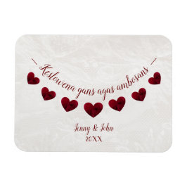 Imán Idioma cornuo Felicitaciones regalo de compromiso