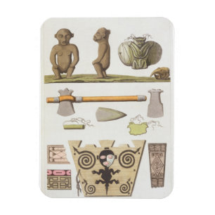 Imán Ídolos del Caribbeans (grabado del color)