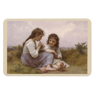 Imán Idyll infantil de Bouguereau Magnet