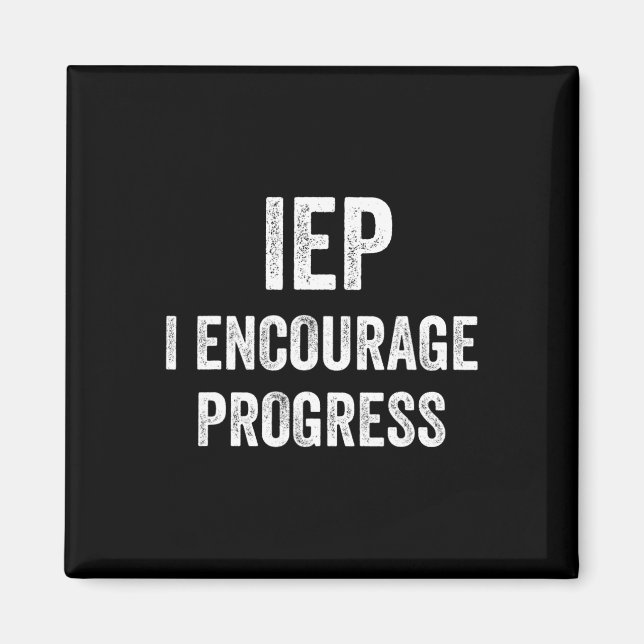 Imán IEP I Fomentar el progreso en la escuela de educac (Frente)