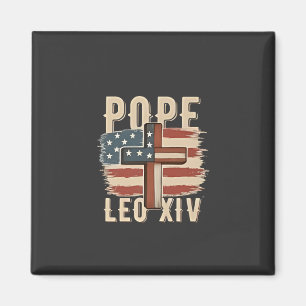 Imán Iglesia Cristiana Papa León XIV Bandera de EE. UU.