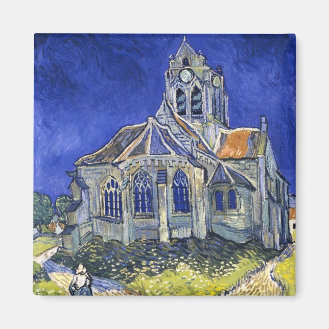 Imán Iglesia de Auvers, por Vincent Van Gogh (Frente)