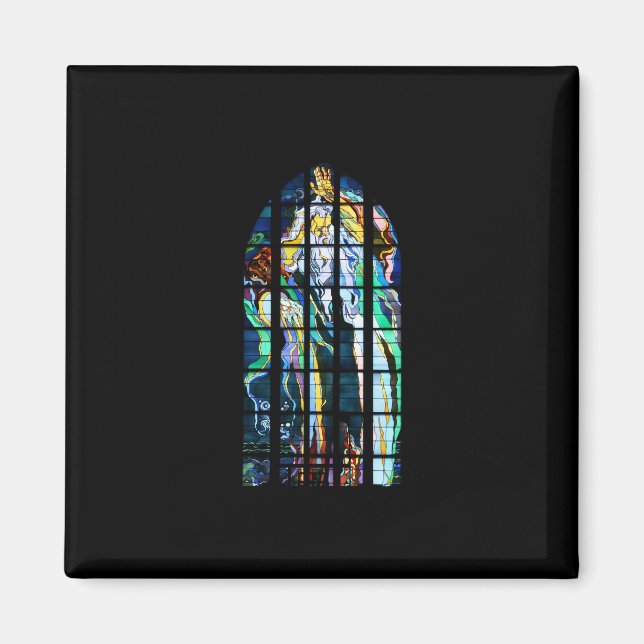 Imán Iglesia de Cracovia del Vidrio Manchado de San Fra (Frente)