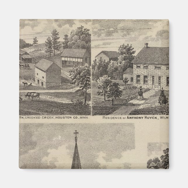Imán Iglesia de San Pedro, Caledonia, Minnesota (Frente)