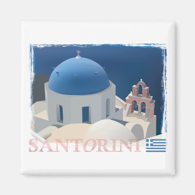 Imán Iglesia de Santorini (Frente)