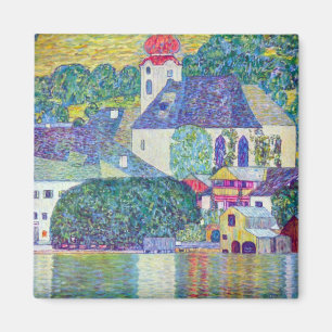 Imán Iglesia de St. Wolfgang, por Gustav Klimt, arte vi