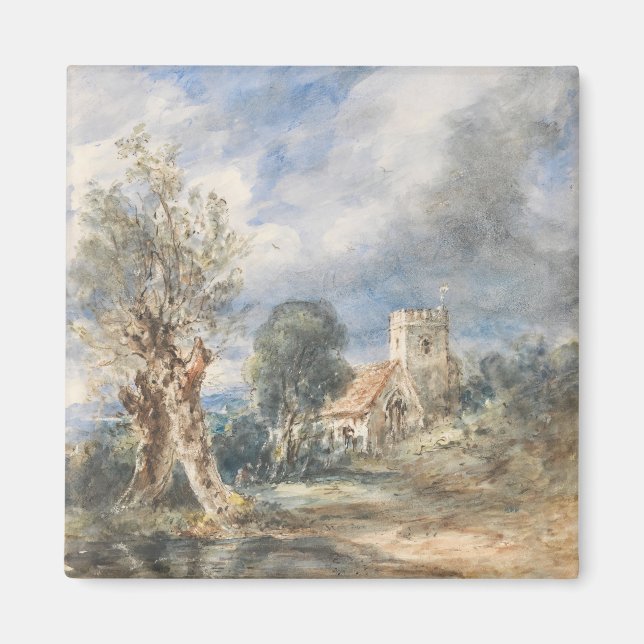 Imán Iglesia de Stoke Poges (1834) John Constable (Frente)