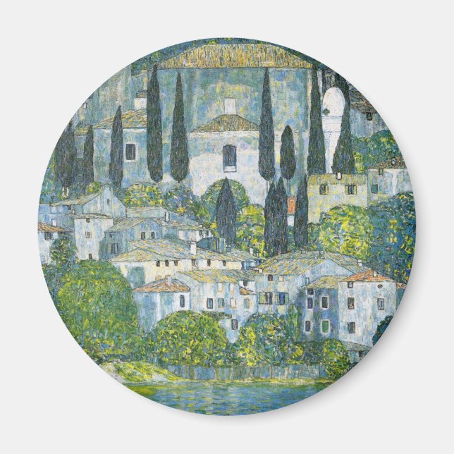 Imán Iglesia (Kirche) en Cassone, por Gustav Klimt (Frente)