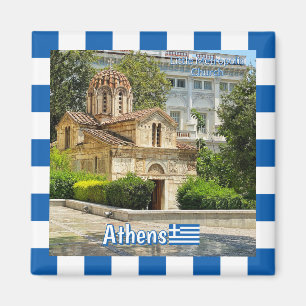 Imán Iglesia Little Metropolis en Atenas, Grecia viaje