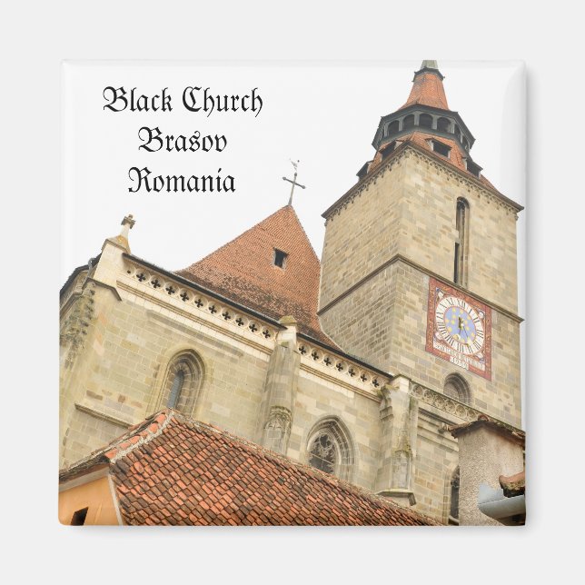Imán Iglesia negra en Brasov, Rumania (Frente)