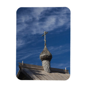 Imán Iglesia ortodoxa rusa de madera tradicional