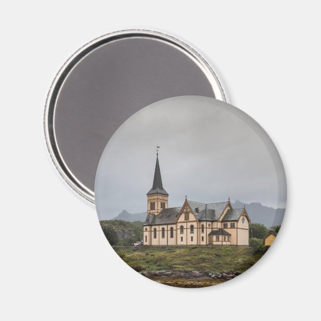 Imán Iglesia Vagan Lofoten (Anverso/Reverso)
