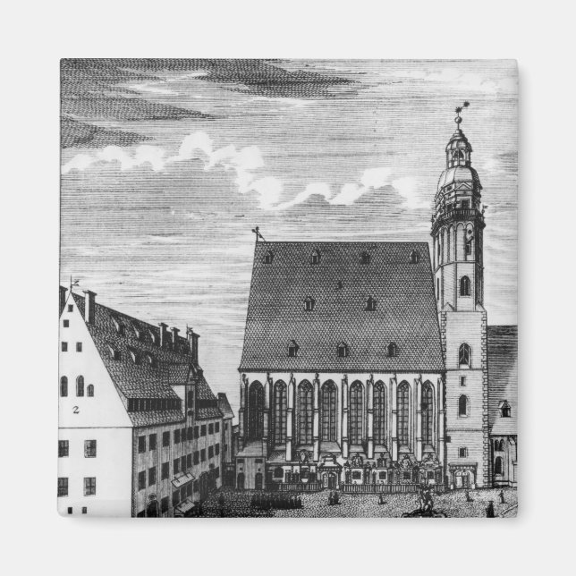 Imán Iglesia y escuela de Santo Tomás en Leipzig, 1723 (Frente)