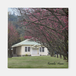 Imán Iglesia y flores de cerezo