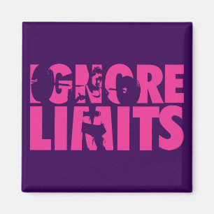 Imán IGNORE LIMITS - Motivación del entrenamiento femen