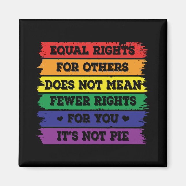 Imán IGUALDAD DE DERECHOS | Derechos LGBTQ | Desfile de (Frente)