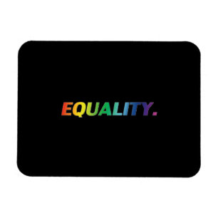 Imán "igualdad" orgullo lgbtq negro Flexible Photo Magn