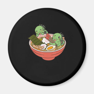 Imán Iguana Kawaii Ramen Gracioso Regalo Mascota