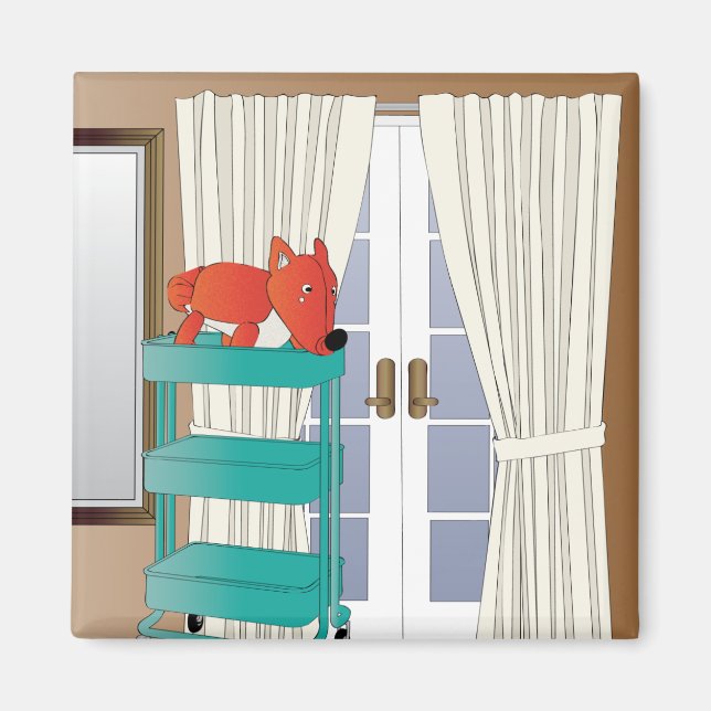 Imán Ikea Interiors Fox Magnet (Frente)