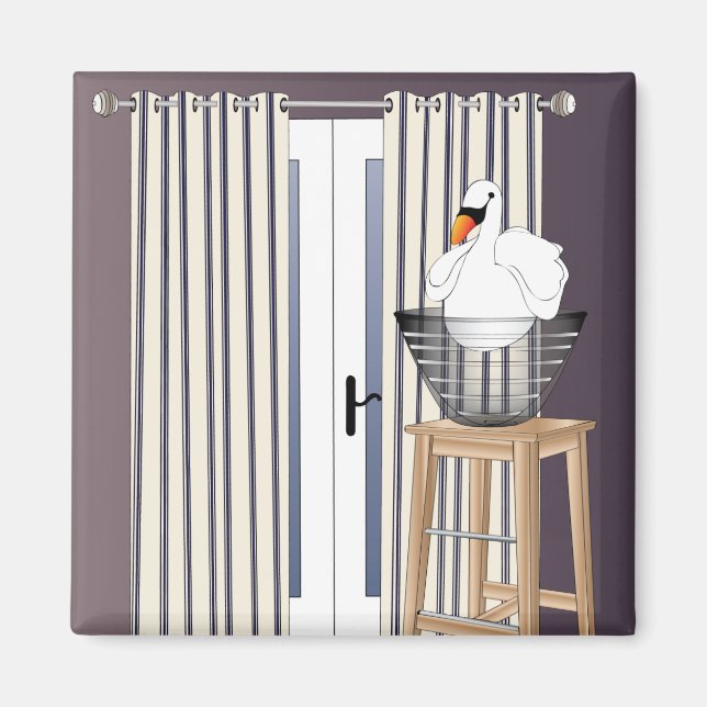 Imán Ikea Interiors Swan Magnet (Frente)