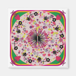 Imán Ikea Rugs Pink Circle Magnet