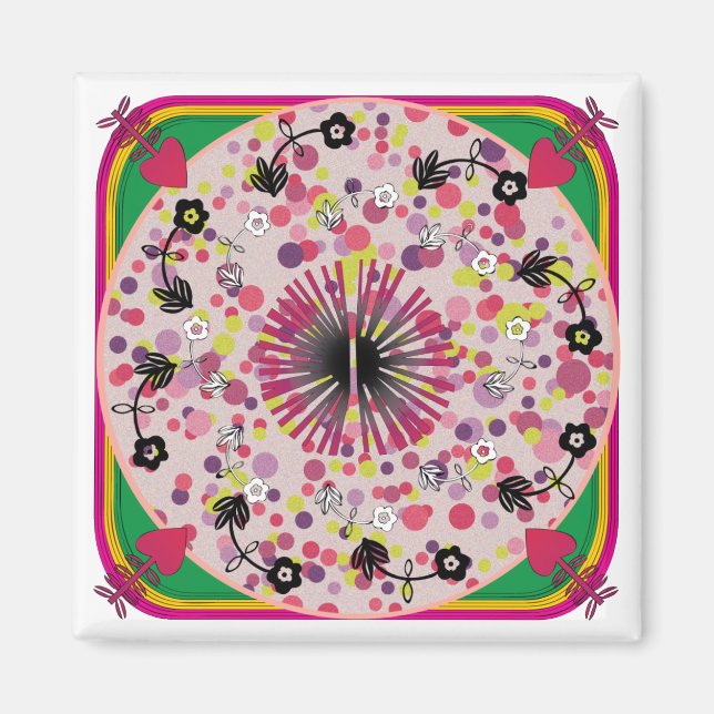 Imán Ikea Rugs Pink Circle Magnet (Frente)
