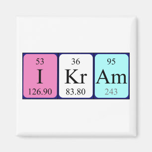 Imán Ikram periodic table name magnet