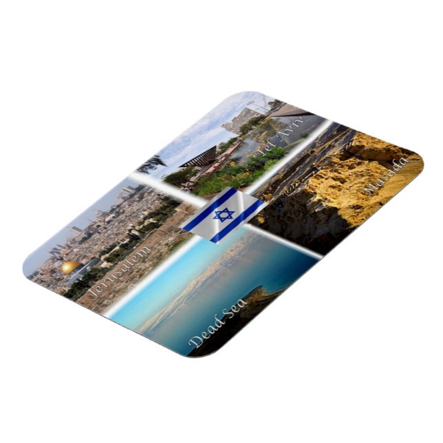 Imán IL Israel - Jerusalén - Tel Aviv - Mar Muerto - (Lado Izquierdo)