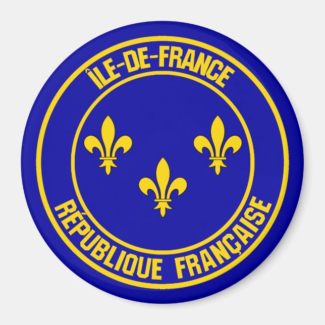 Imán Île-de-France Round Emblem (Frente)