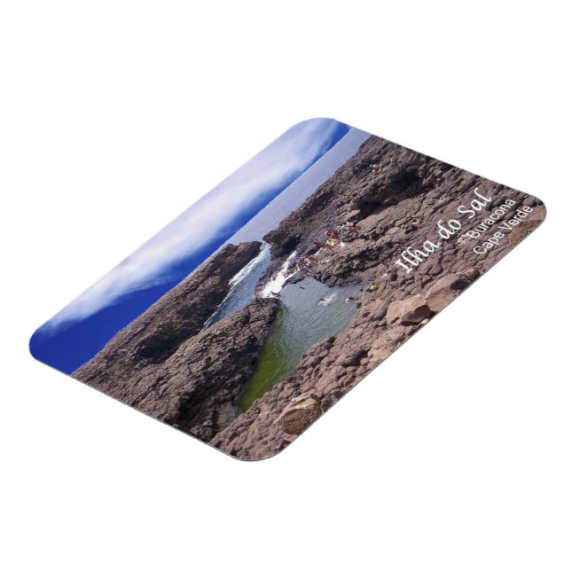 Imán Ilha do Sal - piscina natural de Buracona - (Lado Izquierdo)