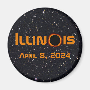 Imán Illinois 2024 Eclipse Solar Total