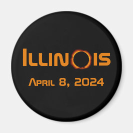 Imán Illinois 2024 Eclipse Solar Total