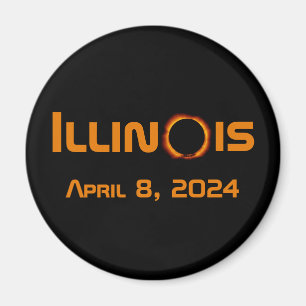 Imán Illinois 2024 Eclipse Solar Total