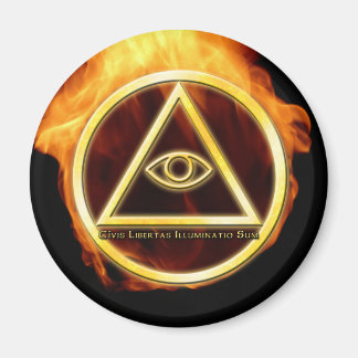 Imán Illuminati en llamas