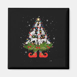 Imán Iluminación de árbol de navidad lindo amante de pe