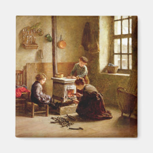 Imán Iluminación de la roca, 1886 (aceite en el panel)