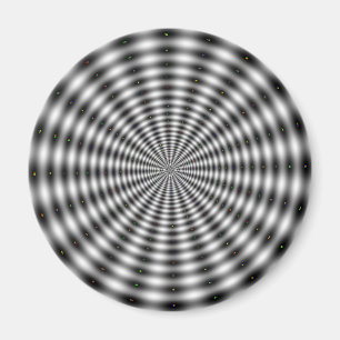 Imán Ilusión óptica en blanco y negro