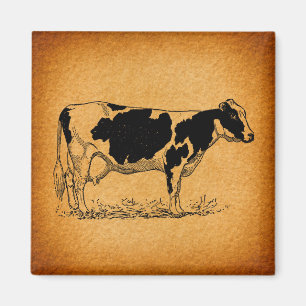 Imán Ilustracion animal de la granja de vacas de la ant