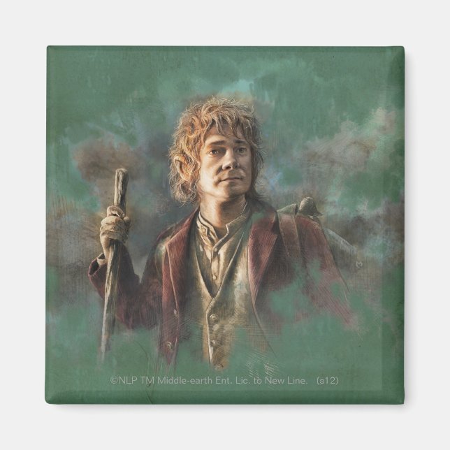 IMÁN ILUSTRACION BILBO BAGGINS™ (Frente)