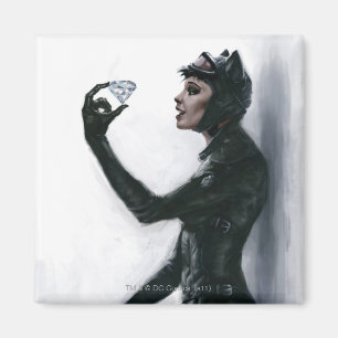 Imán Ilustracion Catwoman