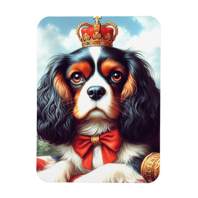 Imán Ilustracion Cavalier King Charles Spaniel (Vertical)