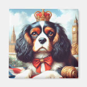 Imán Ilustracion Cavalier King Charles Spaniel