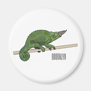 Imán Ilustracion chameleon personalizado de Jackson