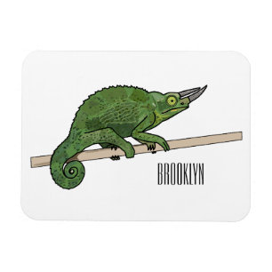 Imán Ilustracion chameleon personalizado de Jackson