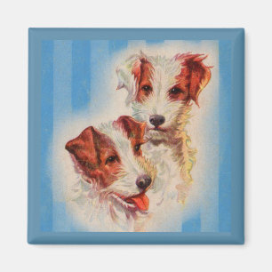 Imán ILUSTRACION CUTE Jack Russell terriers